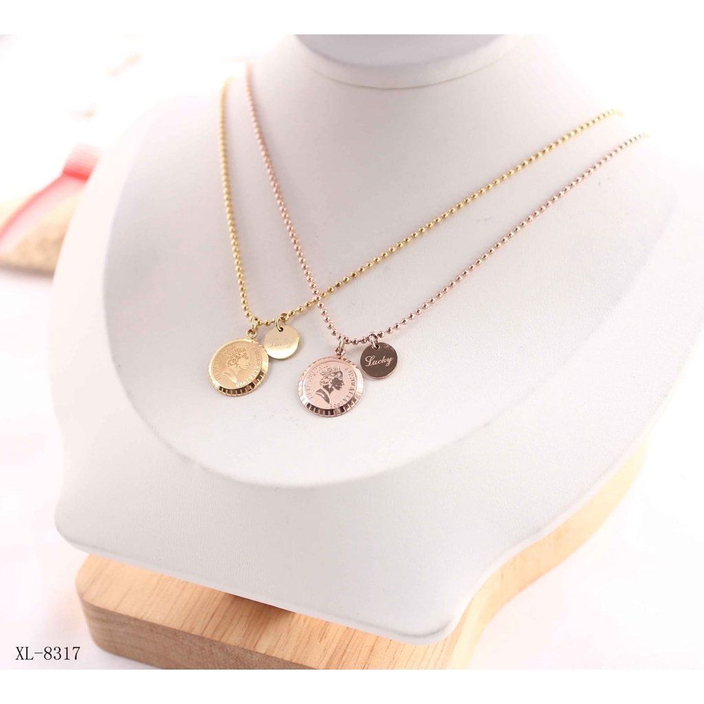 Kalung titanium perhiasan fashion 8317,8382