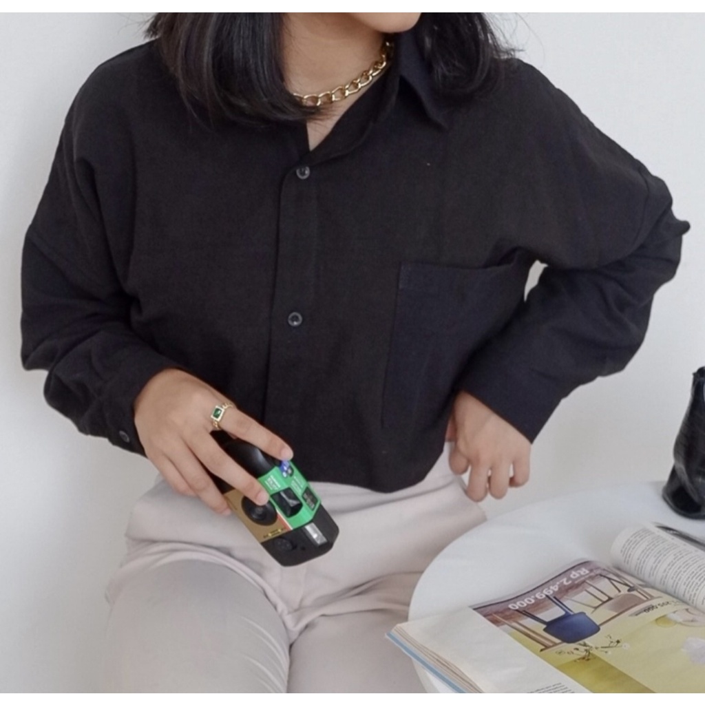 KEMEJA LINEN OVERSIZE / OLIVIA SHIRT / ATASAN WANITA