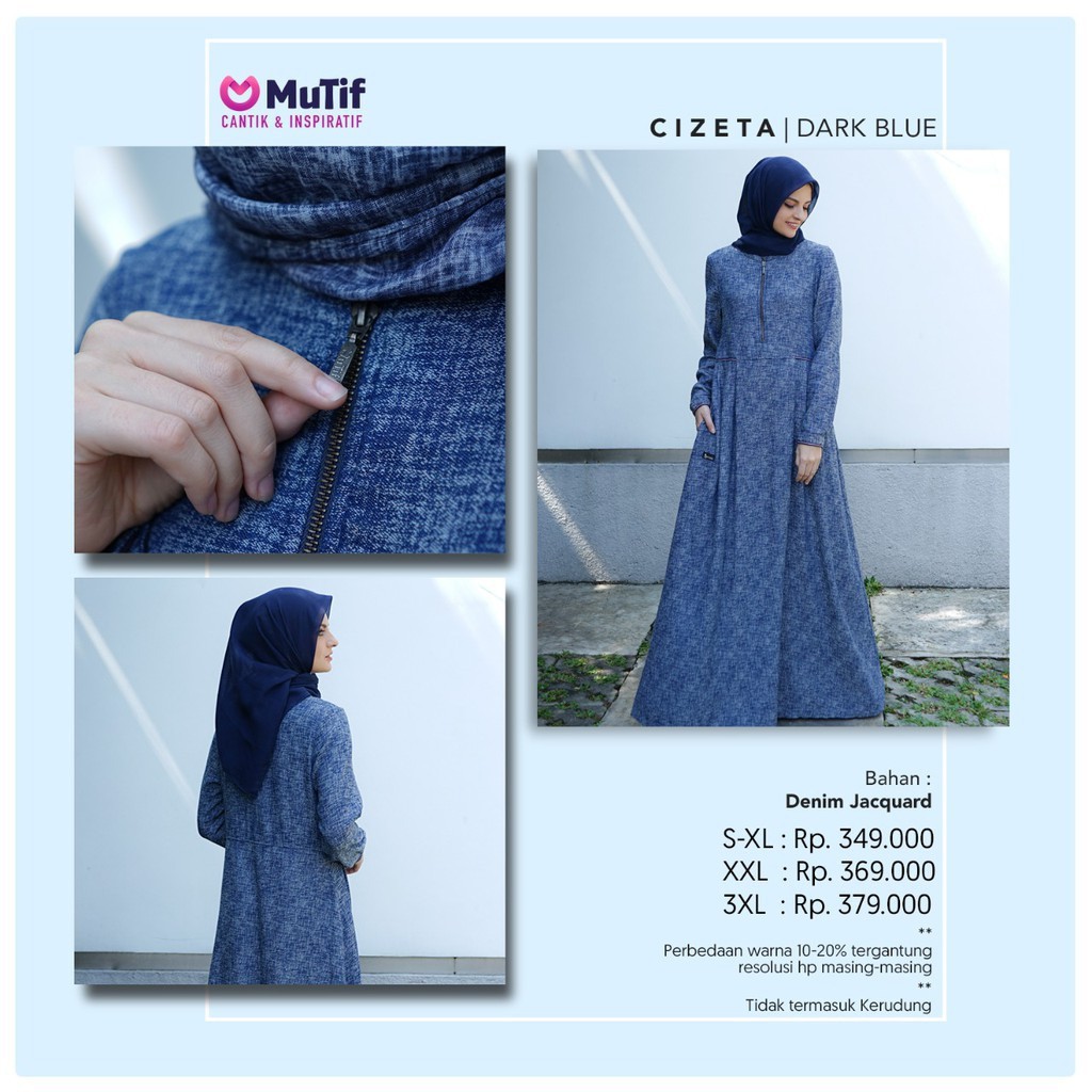 GAMIS MUTIF CIZETA Navy