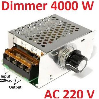 Dimmer AC 220 Volt 4000 Watt 220V 4000W Casing Aluminium Dimmer 4000 W