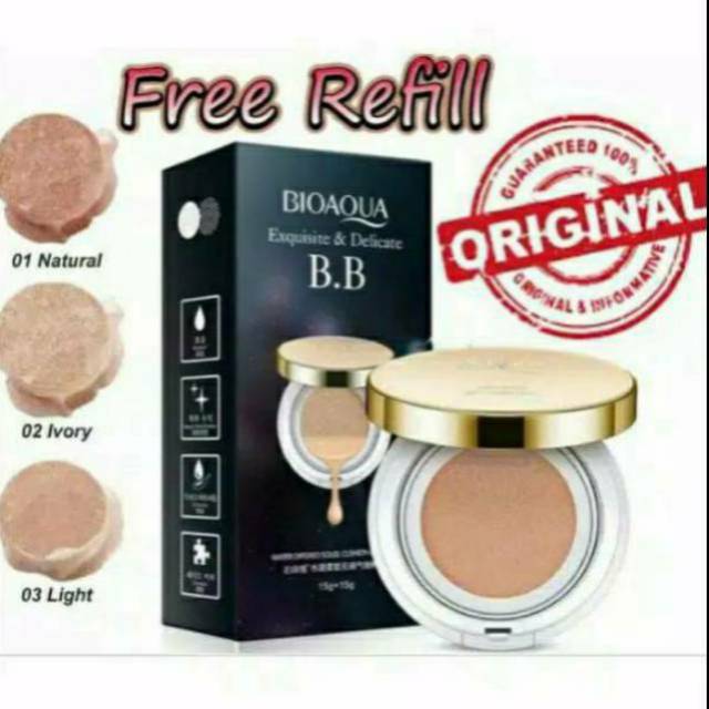 BIOAQUA BB GOLD EXCUISITE & DELICATE PLUS REFIL /BIOAQUA CUSHION 2IN1