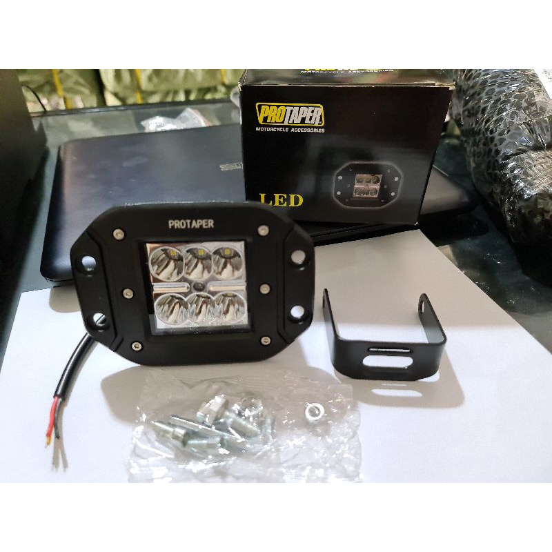 lampu depan led 6 mata motor universal set breket cocok untuk custom klx crf wr dll