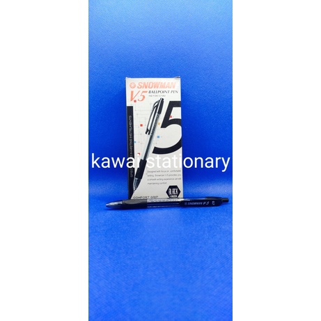 

BOLPEN / PEN / PULPEN SNOWMAN V5 0,7 HITAM
