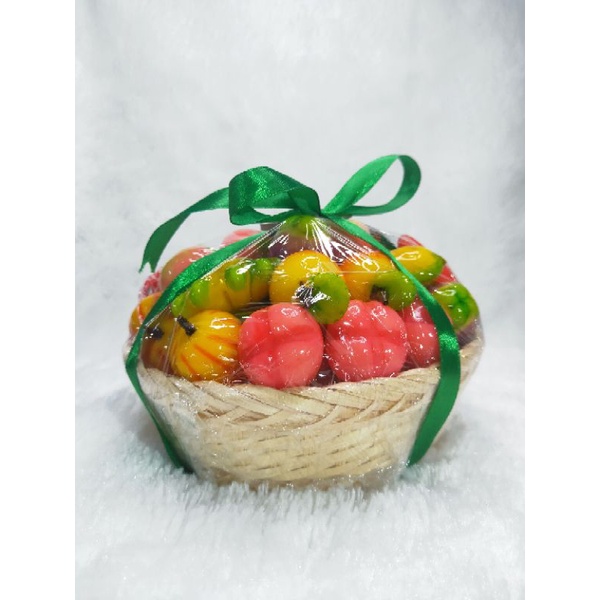 Kue lukchup mini thailand keranjang isi 45 Hampers lebaran Hampers keranjang parcel buah mini idul fitri