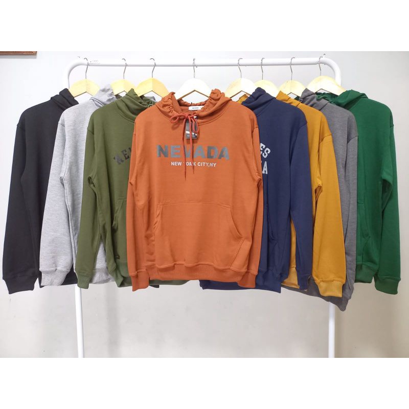 JAKET HOODIE COWOK CEWEK MURAH TEBAL NEVADA ORYGINAL