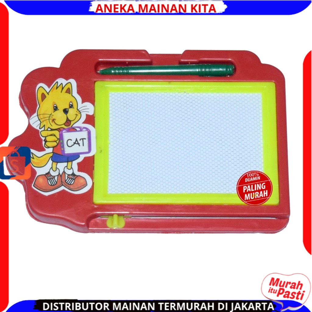 ( PROMO ) MAINAN ANAK MURAH MAGIC BOARD 2005 PAPAN TULIS ANAK CAT KARAKTER DRAWING BOARD MAGNET ALAT BELAJAR ANAK