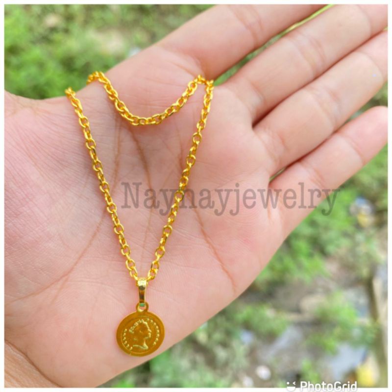 Kalung koin medan dolar 45 cm