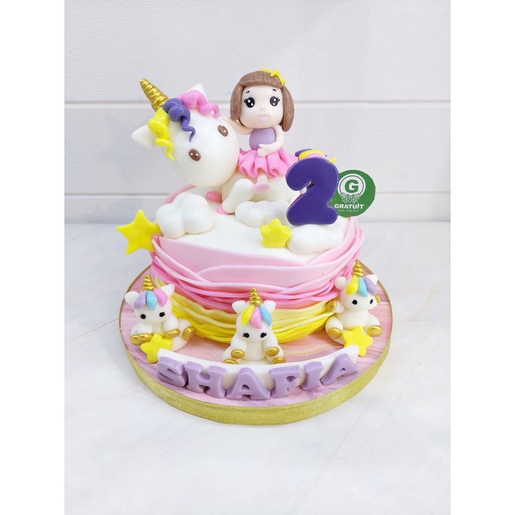 

unicorn cake / kue ulang tahun uk 15cm