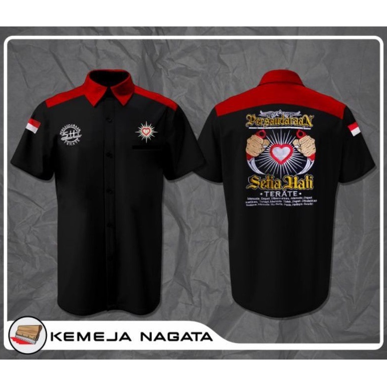 KEMEJA BORDIR PSHT-KEMEJA PSHT FULL BORDIR-KEMEJA TERATE-HEM PSHT PRIA BORDIR-HEM TERATE-KEMEJA PRIA