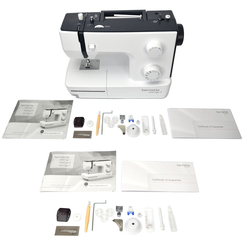 BERNINA BERNETTE Sew &amp; Go 3 Mesin Jahit Portable Multifungsi