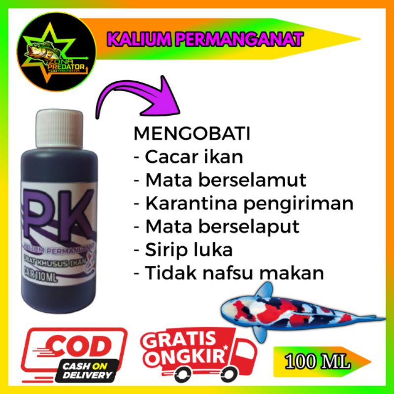 PK [ KALIUM PERMANGANAT] OBAT CACAR IKAN 100 ML