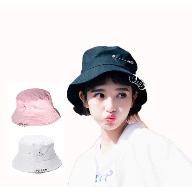 Bucket Hat Anting Korean Style / Bucket Anting Korean Look