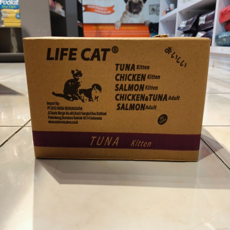 Life Cat Dus Isi 24 / Life cat Makanan Basah Kucing Dus isi 24