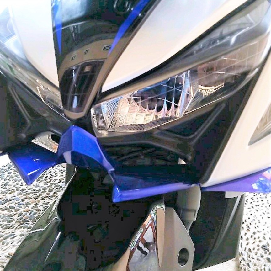 Winglet Yamaha Aerox 155 VND Original Bahan Plastik ABS Warna Hitam