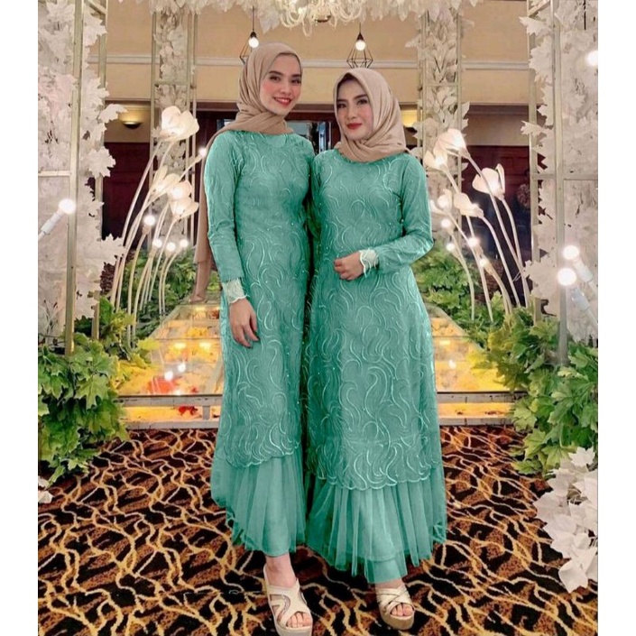 GAMIS GERALDINE / GAMIS MUSLIM WANITA/GAMIS BURKAT TILE PAYET