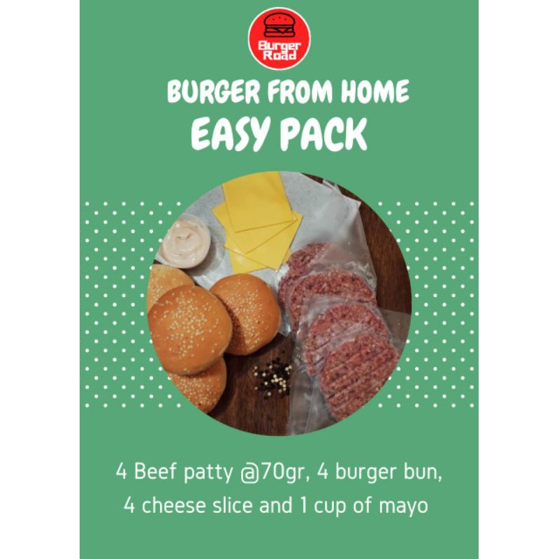 

Paket Burger Frozen, Easy Pack. Siap Masak, tahan 30hari di freezer