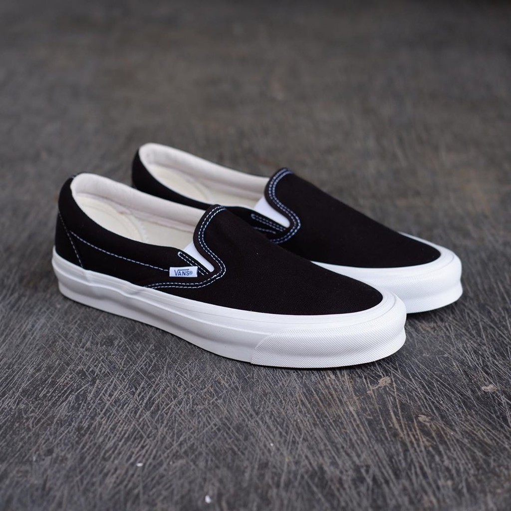 SEPATU VANS_SLIP ON HITAM PREMIUM PRIA WANITA