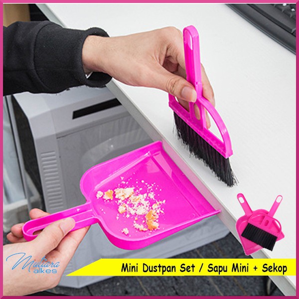 Sapu Mini / Dustpan Set / Sapu dan Pengki Serokan Kecil