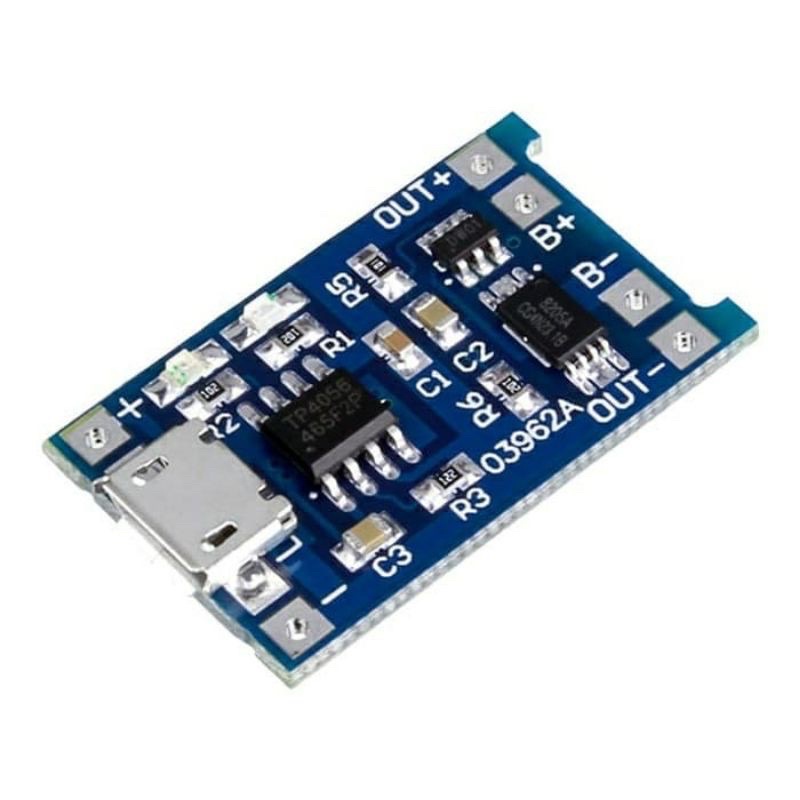 TP4056 with protek modul battery charger protection micro usb 18650