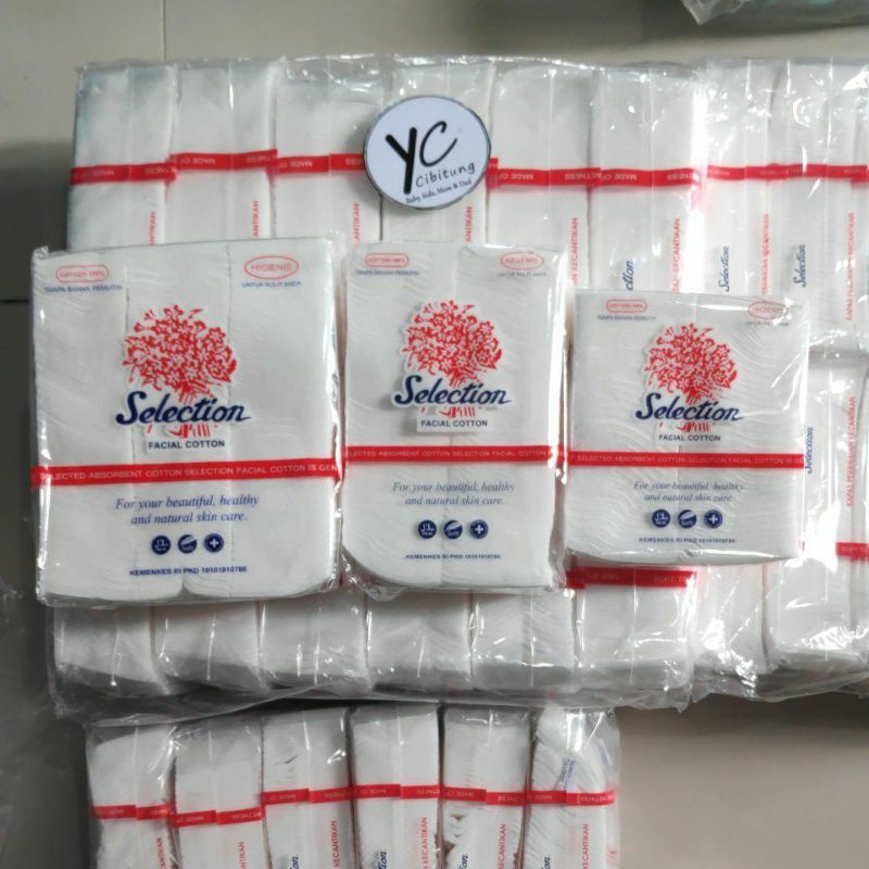 Kapas Wajah Kotak Selection 75g - 50g - 35g facial makeup cotton higienis natural skin care baby puff luka