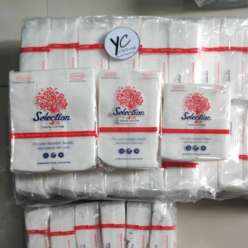 COD Selection Kapas Wajah Kotak 75g - 50g - 35g facial makeup cotton higienis natural skin care baby puff luka