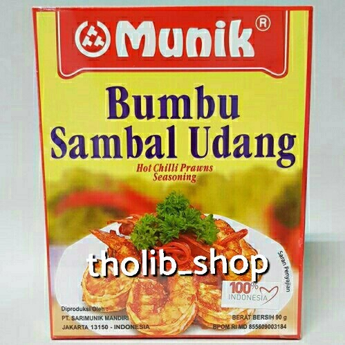 

Munik bumbu sambal udang 90 gr