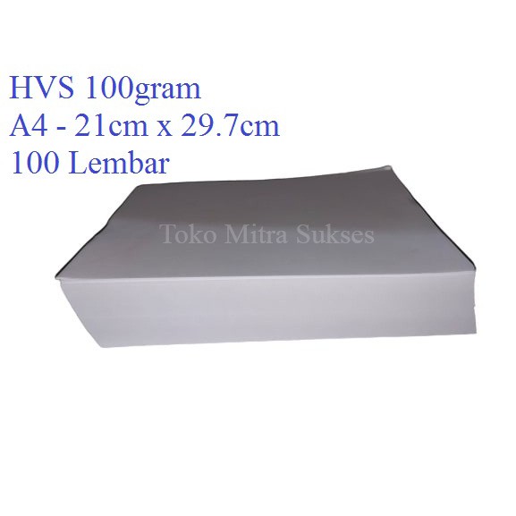 

100 Lembar Kertas HVS A4 100gram