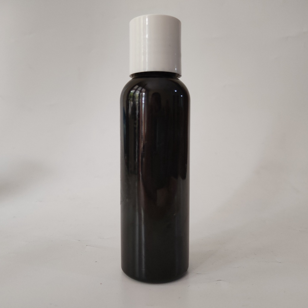BOTOL PLASTIK 100ML HITAM PRESSTOP PUSHTOP / BOTOL HITAM 100 ML / BOTOL ISI ULANG [HARGA GROSIR]