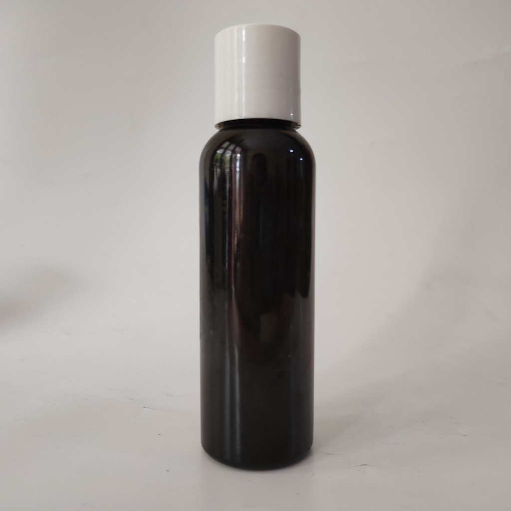 BOTOL PLASTIK 100ML HITAM PRESSTOP PUSHTOP / BOTOL HITAM 100 ML / BOTOL ISI ULANG [HARGA GROSIR]