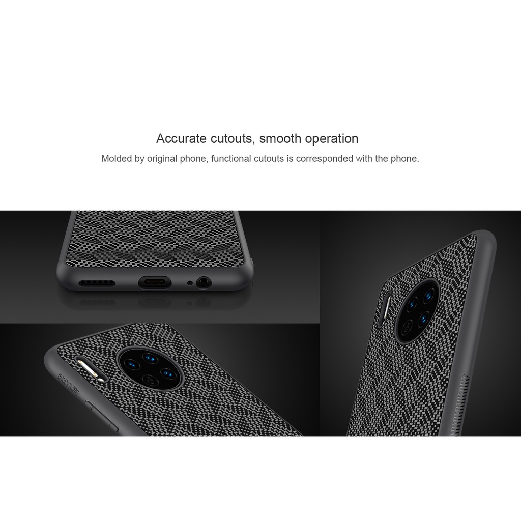 Hard Case Huawei MATE 30 Nillkin Synthetic Fiber Plaid Casing Original