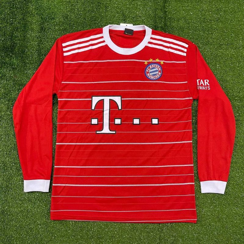 JERSEY BOLA BAYERN MUNCHEN LENGAN PANJANG MERAH MURAH