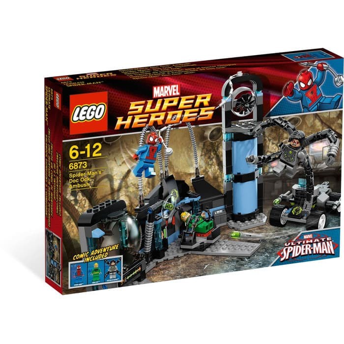 LEGO Marvel Superheroes - 6873 Spiderman Doc Ock Ambush Set Building Kid Toy Ultimate Spider-Man Sup