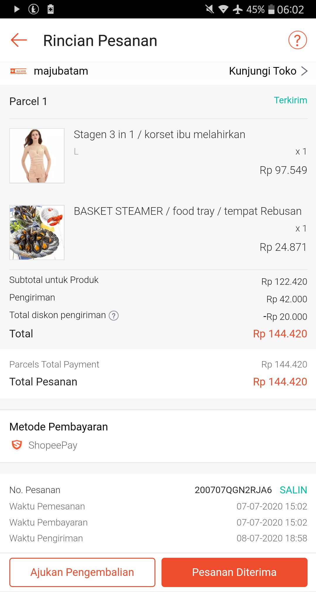 Basket Steamer / Food Tray / Tempat Rebusan