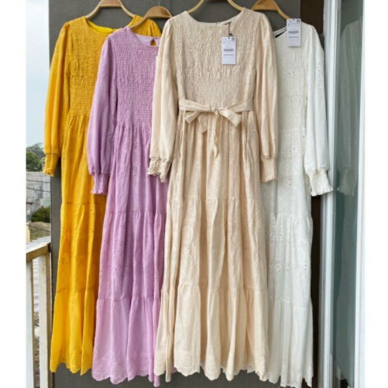 Gamis Lafreya Smoke dada import original