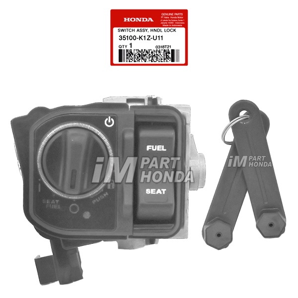 35100-K1Z-U11 Kunci Kontak Switch Assy Handle Lock PCX 160