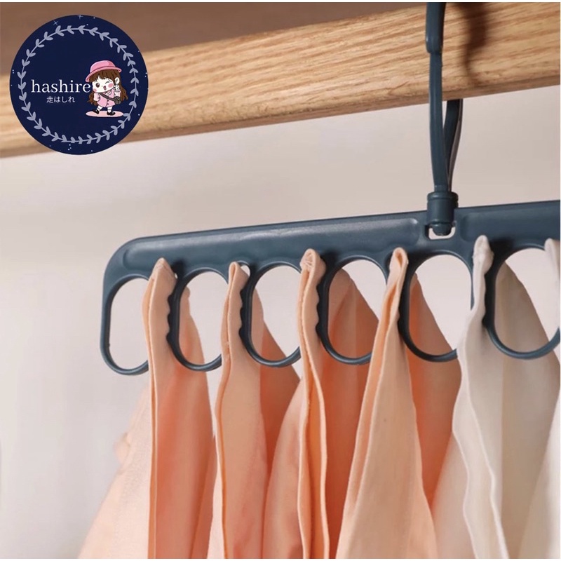 Magic Hanger Gantungan Baju 9 Lubang Penghemat Tempat Hanger Baju Sebaguna