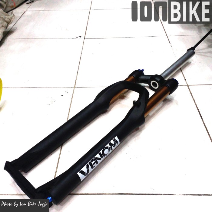 Fork Sepeda MTB 27.5 Venom Air Travel 140 Qr Oversize Angin OS T140
