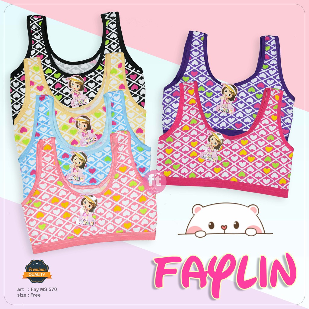 FAYLIN | Miniset Anak Pelajar / Full Print LOVE / art Fay MS 570