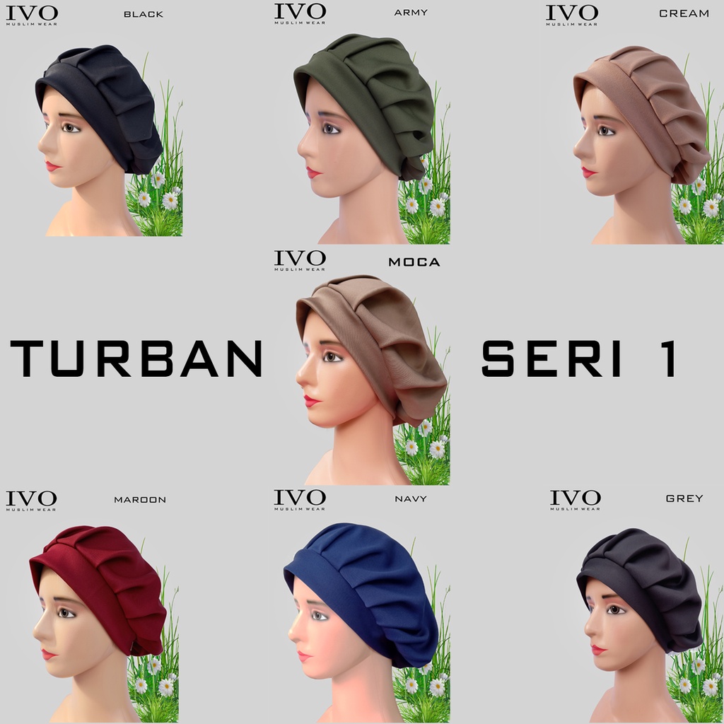 Turban Muslim Seri 1 / Turban Instan / Turban Dewasa / Turban Simple / Turban Wanita