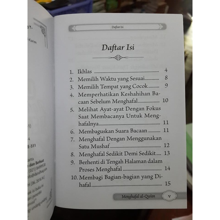 Buku Saku 20 Langkah Agar Mudah Menghafal Al-Quran - Darul Haq