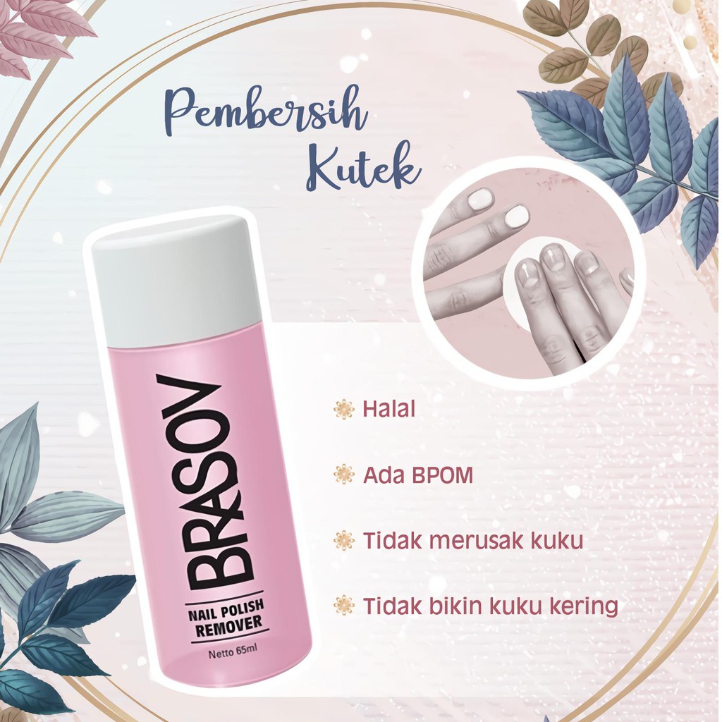 BRASOV NAIL POLISH REMOVER 65ML | REMOVER PEMBERSIH KUTEK by AIILIN