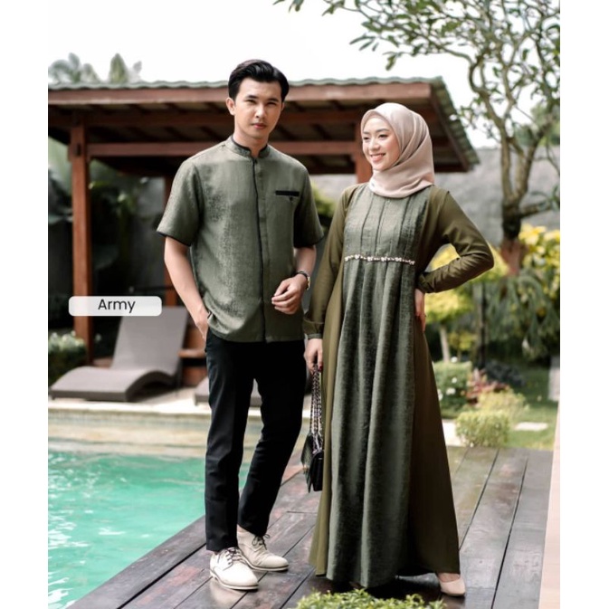 [ Produk Terbaru ] Couple Gamis Kirana Premium Baju Wanita Terbaru Couple Kirana Gamis Wanita Crepe Premium