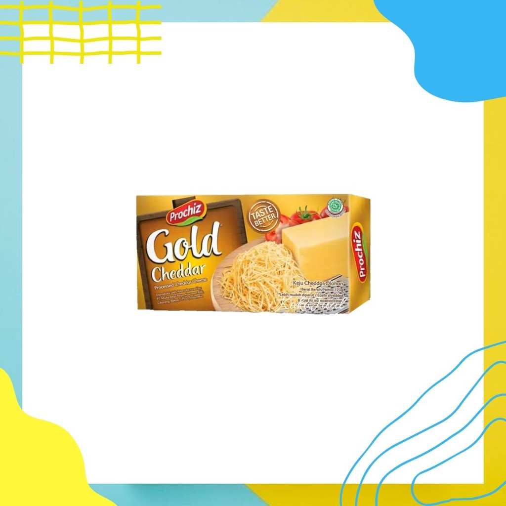

Keju Prochiz Gold Cheddar Cheese 170 Gram | Keju Cheddar | Keju Parut