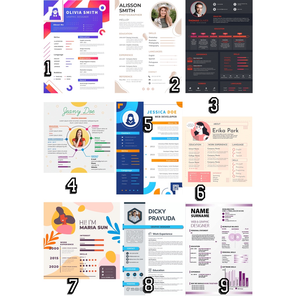 

Design dan Template CV (Curiculume Vitae) Professional dan Menarik