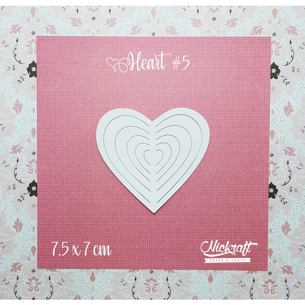 

HEART #5 - HIASAN SCRAPBOOK LABEL FRAME HATI LOVE CINTA