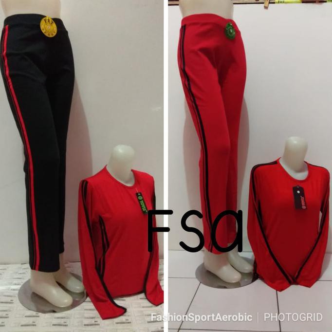 Produk Terbaik Setelan Baju Senam Muslimah Set Baju Olahraga Wanita Stekan Yovis