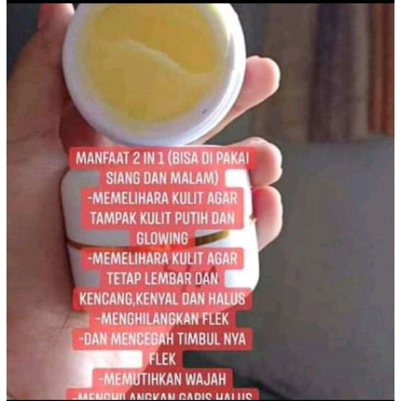 Cream Pemutih Glowing Siang dan Malam Hari | Putih Permanen 7 Hari