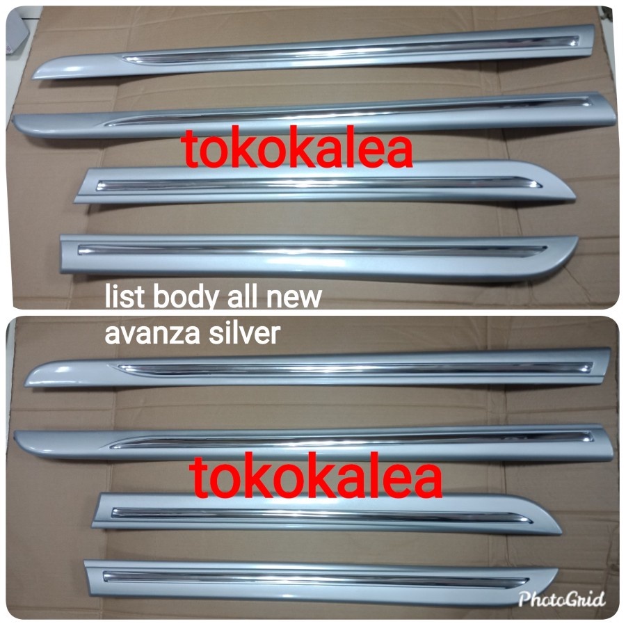 List Body Samping Pintu Mobil Toyota All New Avanza Xenia Silver Side Body Molding All New Xenia Sil