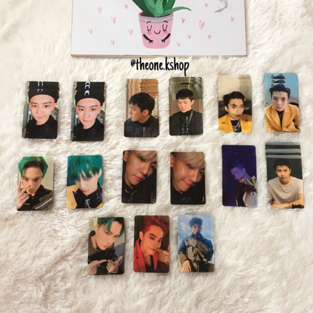 Ready Stock Official PhotoCard dari Album Obsession Era PC sehun chanyeol kai  chen baekhyun suho