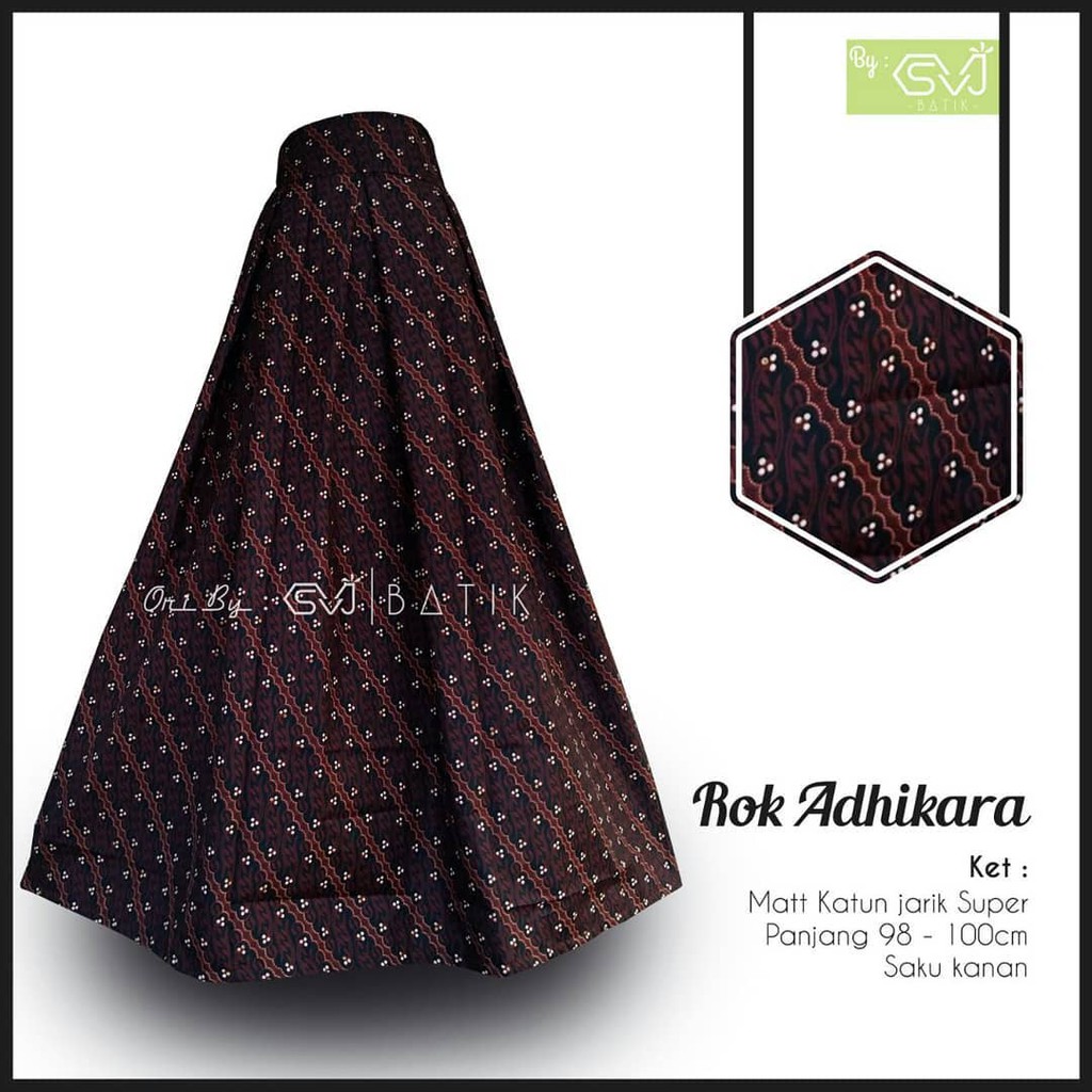 Rok Batik original Pekalongan garansi harga termurah Rok Batik Modern klok Bawahan Batik Ori By SVJ-rok Adhikara